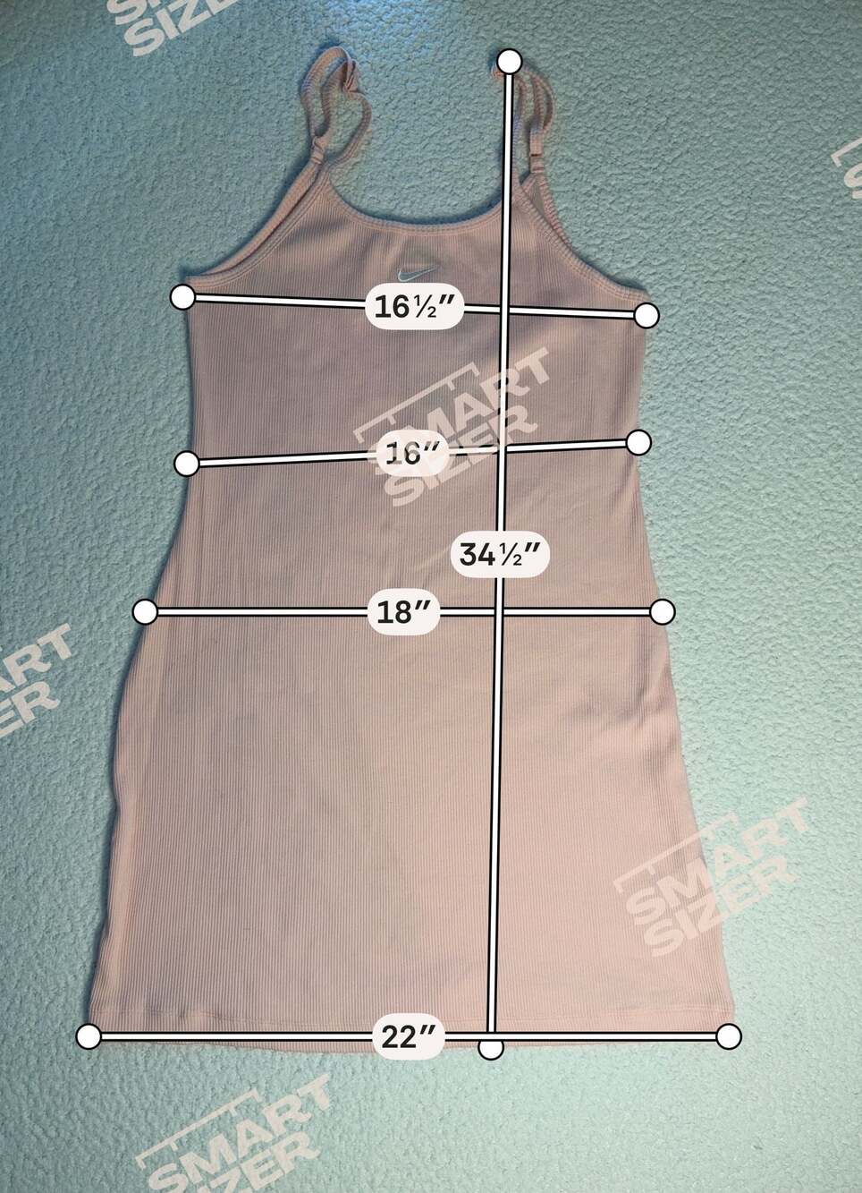 Nike Sportswear Essential Women's Ribbed Cami Dress Light Pink Size Large - Picture 3 of 5